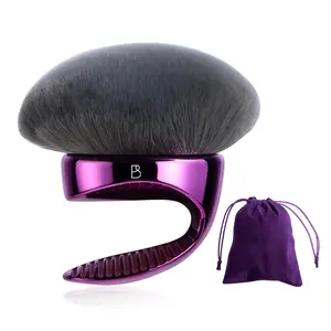 Extra Large Multi-Functional Body Brush with Storage Bag, Kabuki Brush, Soft Bristles, Wide Round Head Self Tan Blending Brush for Body Oil, Bronzer,Sefl Tanner Application