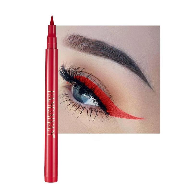 Easy Coloring Long Lasting Liquid Eyeliner, Quick Drying Eyeliner Liquid Liner Pen, Stage & Cosplay Rainbow Eyeliner