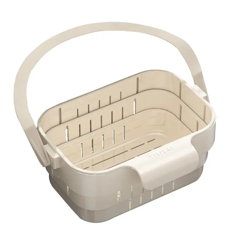 Wall-Mountable Expandable Drainer Basket, Faucet Organizer + Vegetable & Fruit Washer, Food Waste Holder, Kitchen Essential Tool