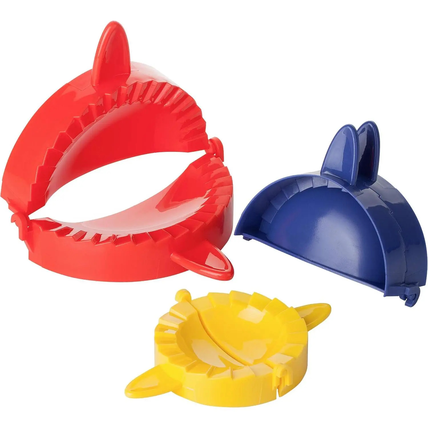 BTT- Dough Press Set, 3 Pck, Dumpling, Empnd, Pstry & Turnover Press | Hnd Pie Mker, Met Pie  for Bking Cooking & Kitchen Use