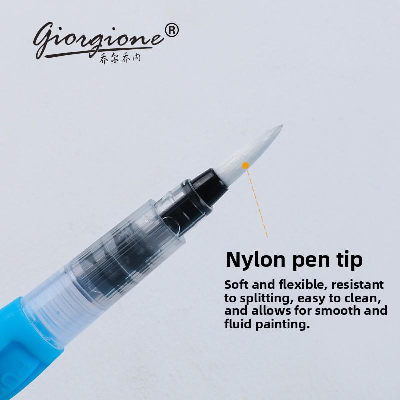 Art Fountain Pen Brush Set for Watercolor & Oil Painting - Water Soluble Lead, Solid Watercolor, Storage Brush - Art Supplies for Artists