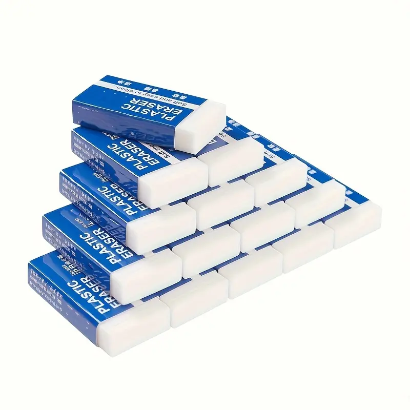 Durable white eraser Tool suitable for office and school use, effectively erasing pencil marks, Correction