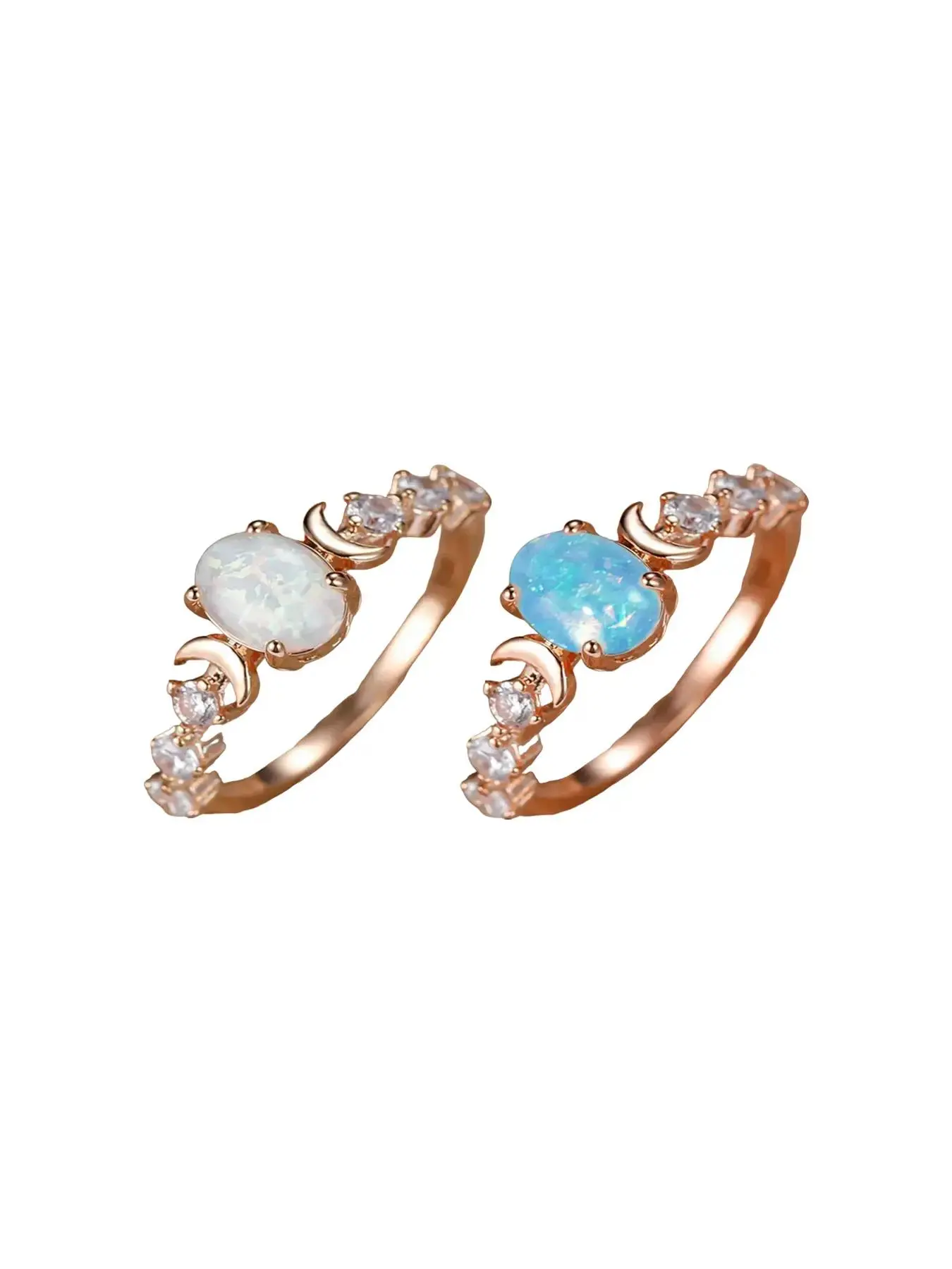 Rose Gold*1 pc+Blue*1 pc