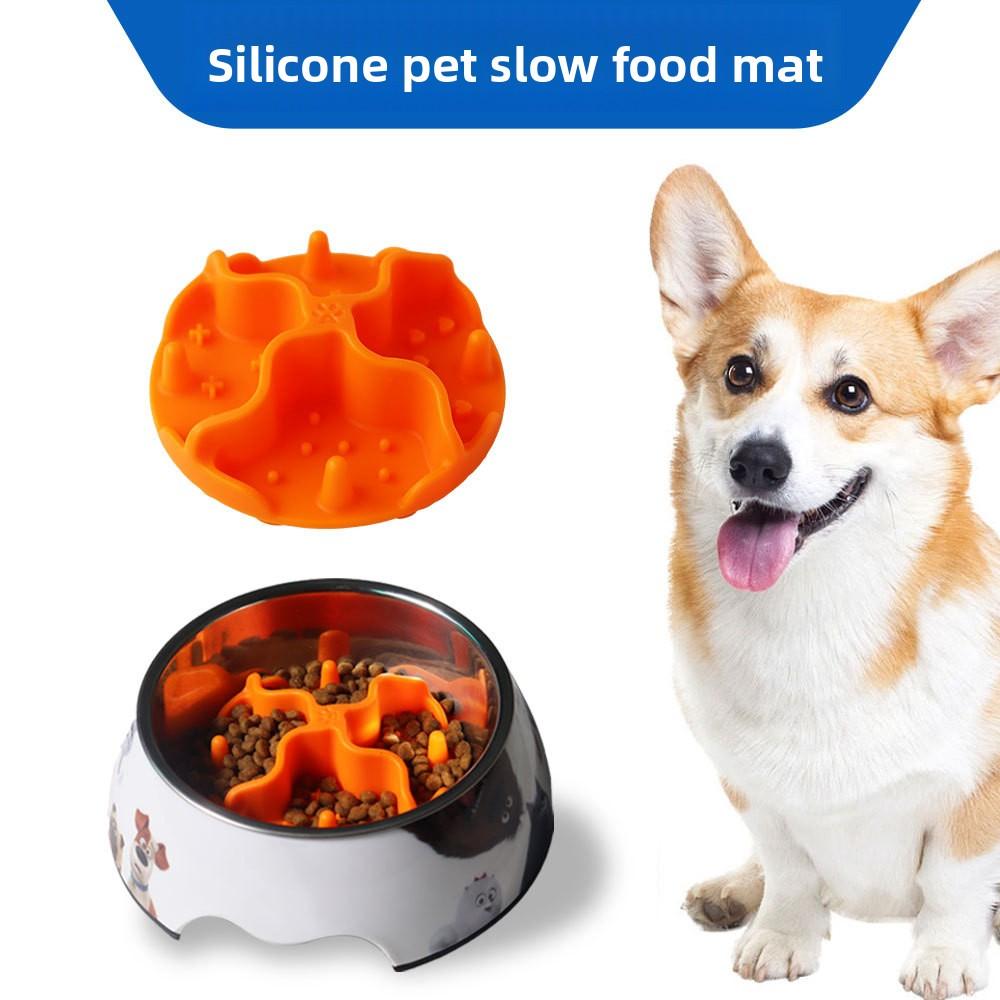High-quality new silicone pet slow-eating mat, dog licking mat, cat and dog food utensil, internal partition anti-choking slow-eating mat electric ball interactive for rope toy high-tech companion dog treat dispenser large enrichment Puzzle Feeder Toy