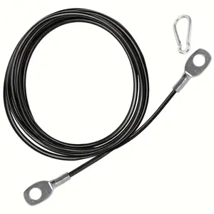 Fitness Pulley Cable, 7 Sizes (39/59/78/98/118/137/157 Inches), 5mm Steel Rope, Home Gym Equipment Replacement