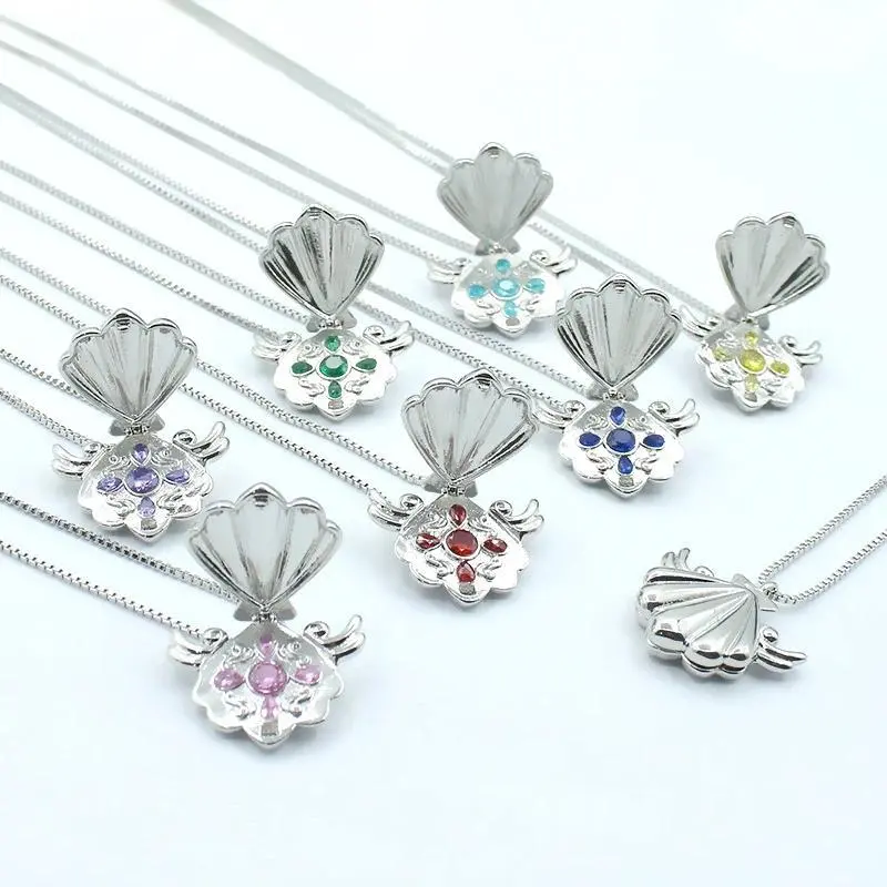 Anime Mermaid Melody Shell Necklace Pichi Pichi Pitch Luchia Karen Hanon Hosho Toin Rina Cosplay Pendant Jewelry Gift Prop