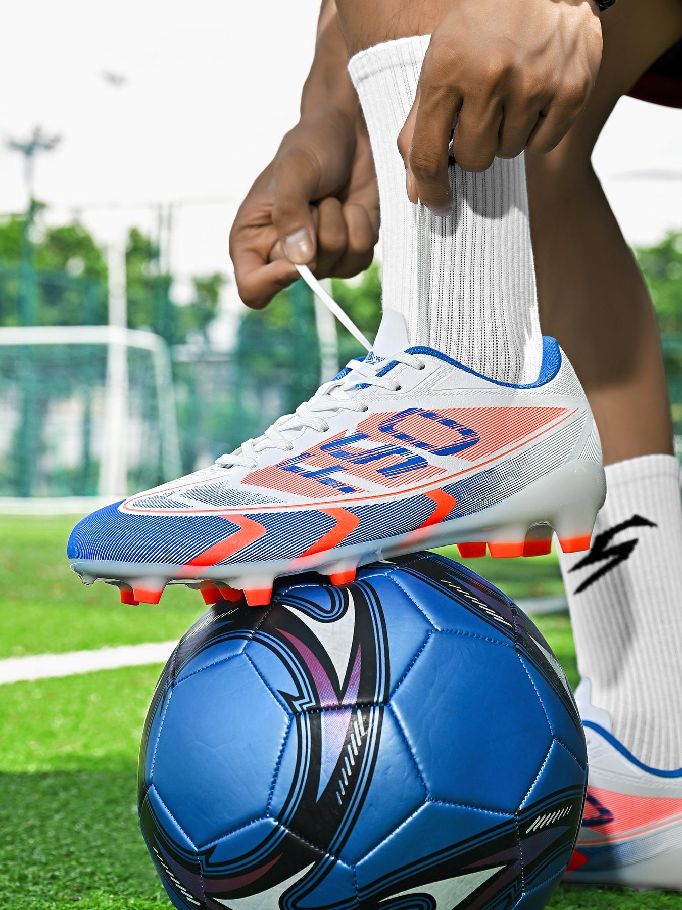 Men's Low Top Soccer Shoes Fg Ag Outdoor Sports All Season Breathable Anti-Slip Durable Professional Training Match Footwear