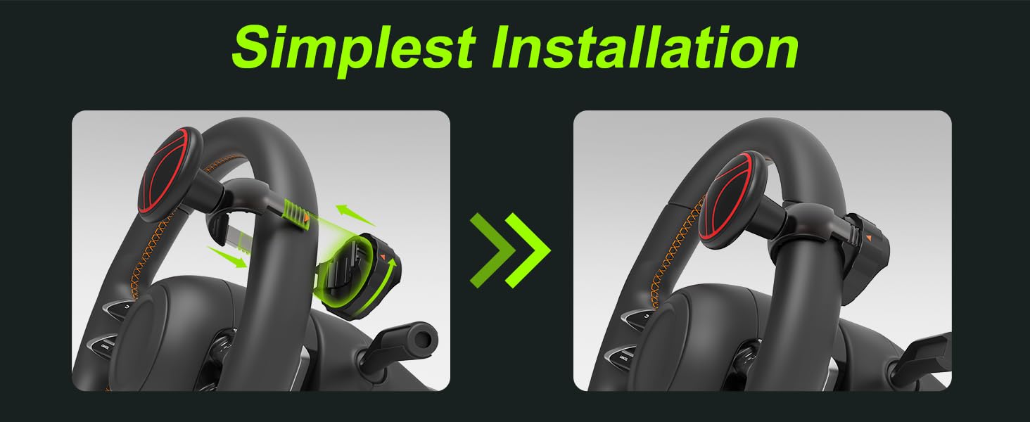 Tool Free Steering Wheel Knob, Suicide Knob for 3.45-4.9" Steering Wheel with Metal Bearing, Steering Wheel Knob Spinner for Cars, Mowers, Tractors, Boats, No Screws or Tools Needed (1Pack, Red)