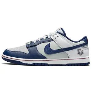 Nike Brooklyn Nets NBA 75th Anniversary Synthetic Leather Low-Top Sneakers for Men and Women – Slip-Resistant, Durable, Lightweight Verifiable, with credentials and supporting global authentication
