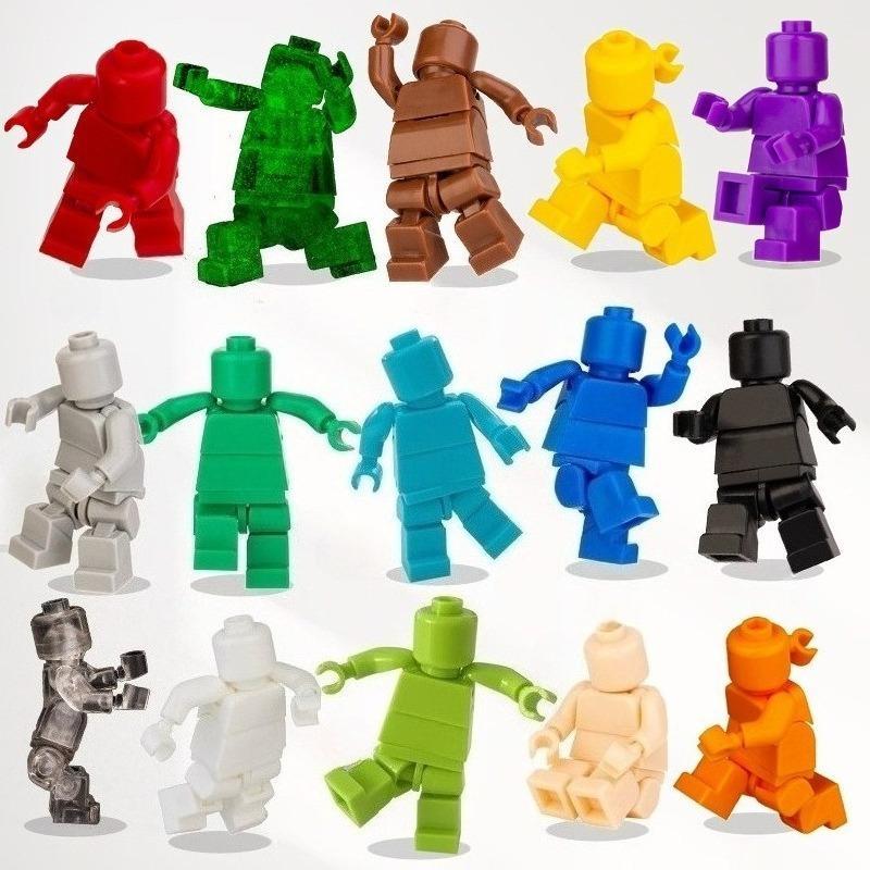 Solid Multi-color Little Figure Building Blocks Multi-joint Super Movable Third-party Little Figure Accessories Toy Modification popular