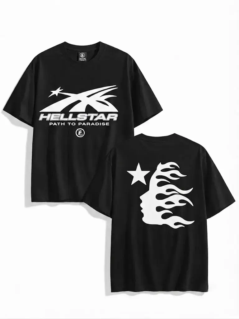"Galaxy Flame" Graphic Top, Trendy Y2K Graphic Fashion Casual Shirt