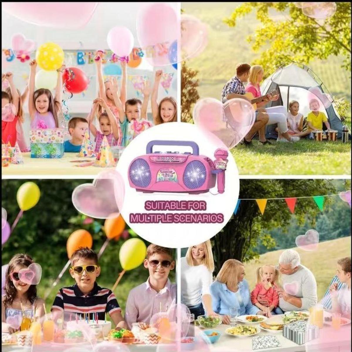 Singing machine toy with microphone, children's singing machine microphone music toy, suitable for boys and girls as birthday and Easter gifts