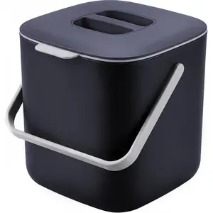 Compost Bin Kitchen, Sealed Countertop Compost Bin, No Filter Required, 0.7Gal Indoor Compost Bin, Compost Bucket with Lid and Handle (Gray)