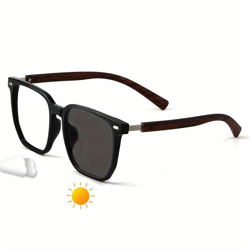 2-Pack Large Frame Reading Glasses with Gray Lens - Presbyopia Eyeglasses Suitable for Women & Men, +0.50 to +1.75 & +4.0 Diopters Strength, Age-Related near Vision