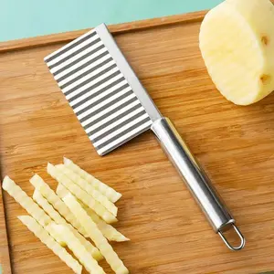 Vegetable & Fruit Wavy Crinkle Cutting Serrator Knife