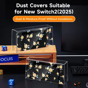Acrylic Protective Cover for Switch/NS/OLED, Dustproof Anti - Scratch Protective Case with Cartoon Style, Fashionable Durable Multi - purpose Storage Box for Game Playersv