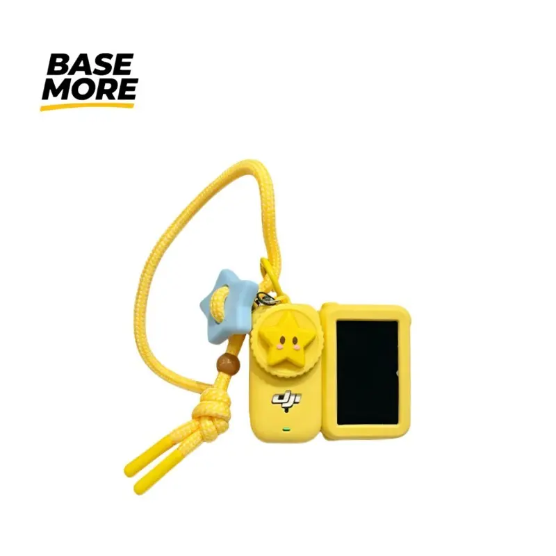 1 piece of cute cartoon-shaped silicone camera case. Silicone protective case. Camera bag. Handheld thumb camera cover. Suitable for DJI Nano gimbal. Ultra-thin soft silicone protective case for portable hand-lifting and hanging strap to prevent loss and