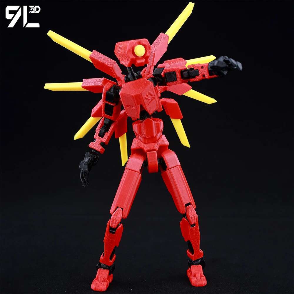Lucky13 Dummy13 Ultrakill V1 Series Anime Characters-3D Printed Multi-Jointed Deformable Body Posing Model Multi-color Toys Gift