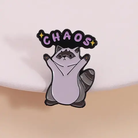 Cute Cartoon Raccoon Design Brooch, Fashion Brooch for Women & Men, Enamel Pin Suitable for Backpacks, Jeans, Scarves, Hats Decoration, Hat Clip, Brooch Pins, Enamel Lapel Pins