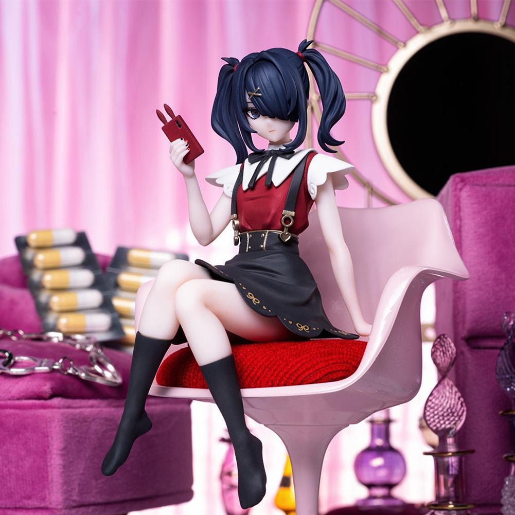 Anime Figure KAngel Ame-chan sitting action figurine Cute jk uniform loli Toy KAngel figurine Car interior decora Model Gift