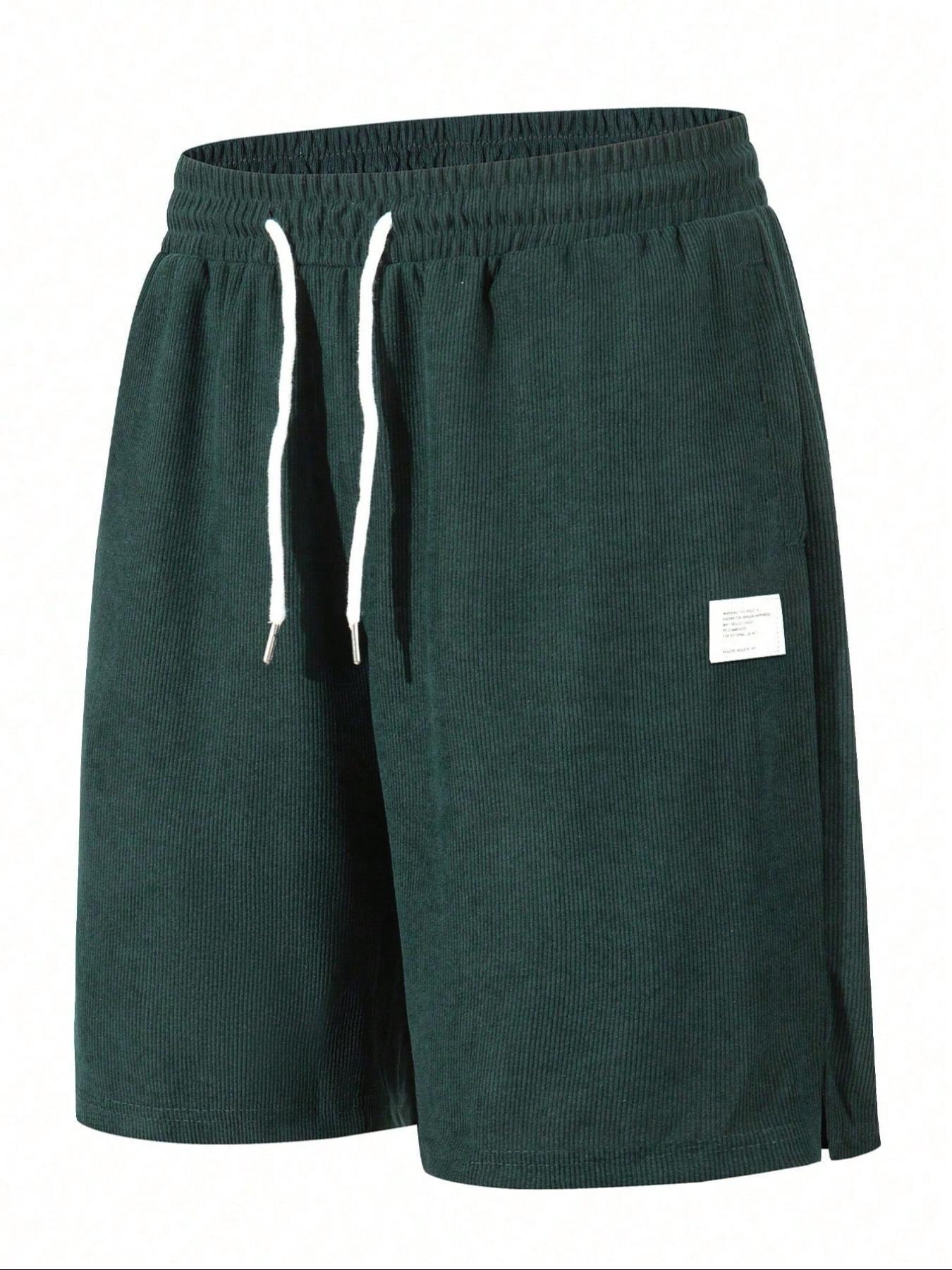 Men's Regular Fit Solid Color Corduroy Shorts, Casual Comfy Breathable Shorts for Summer, Men's Bottoms for Daily Wear, Outdoor Shorts, Casual Fashion Shorts