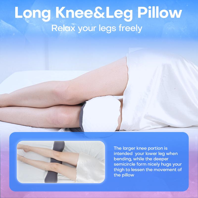 Multifunctional Lumbar Support Pillow Lower Back Pillow for Sleeping - Memory Foam Lumbar Pillow - Wedge Pillow for Side, Supine, Prone Sleepers - With Adjustable Buttons For Car, Sofa, Bed Sleepers