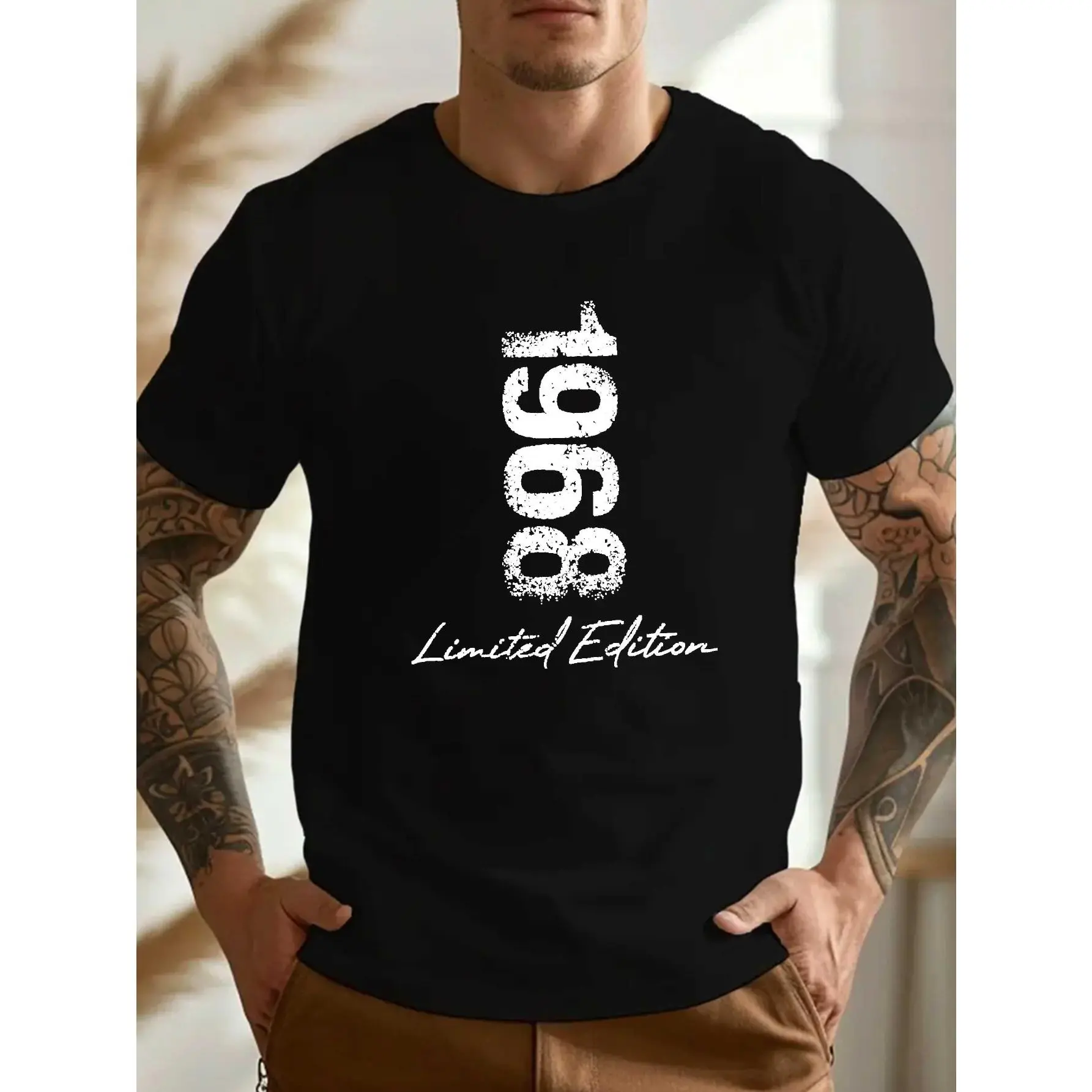 1968 Limited Edition Pleated Plus-size T-shirt, Extra Large Size, for Teenager