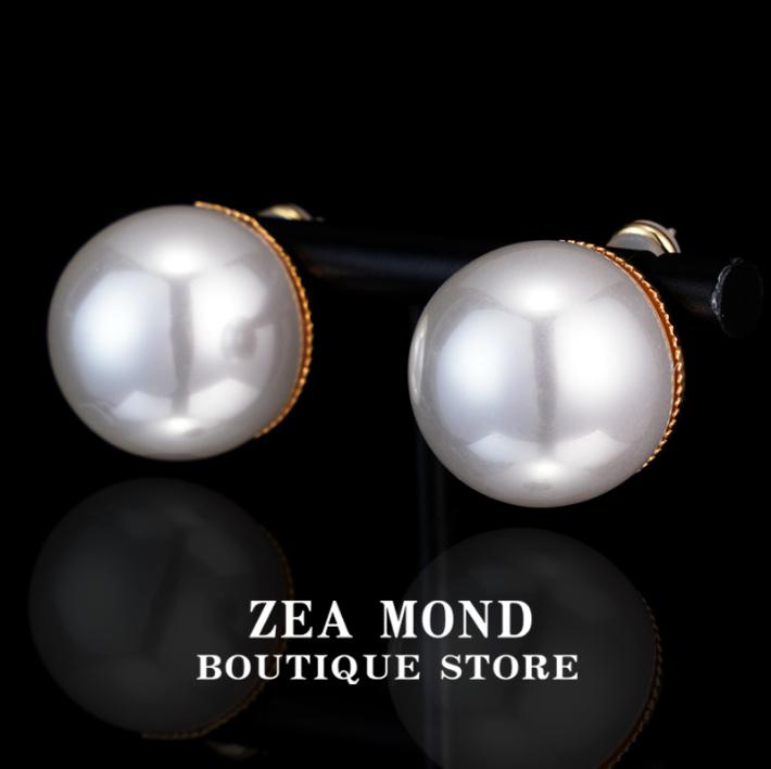 Acrylic Bead Vintage Style Fashion Imitation Pearl Earrings G-H-29