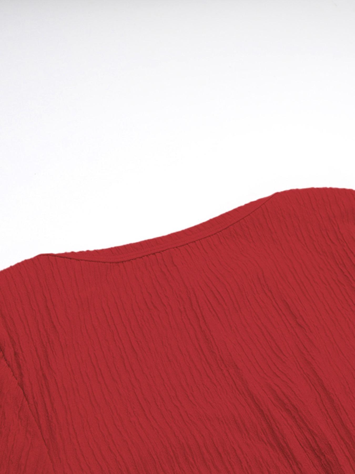 Women's Plain Lace Up Tie Back Flounce Sleeve Dress, 1 Count Elegant Square Neck Long Sleeve A Line Dress for Formal Party Holiday Wedding Guest, Ladies Spring&Fall Clothes