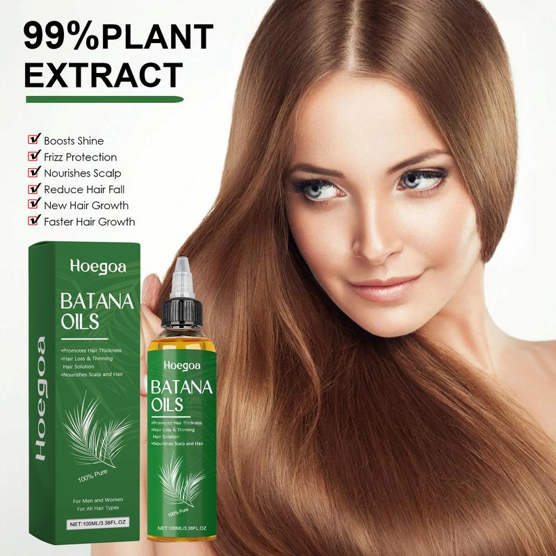 100% Pure Batana Oil from Honduras – Hair Growth & Scalp Treatment for Thicker, Fuller Hair – Nourishes Roots, Treats Hair Loss, Repairs Split Ends – 3.38 oz Natural Oil for Men & Women