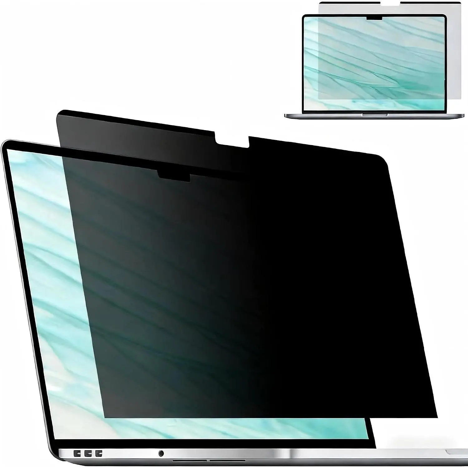 Magnetic Privacy Screen for MacBook Air 13.6/13 Inch (2022-2026, M2, M3, M4, M5), Removable Matte Laptop Privacy Screen Anti Glare Blue Light Filter - Anti-Spy for Mac 13in Protector, Rectangular