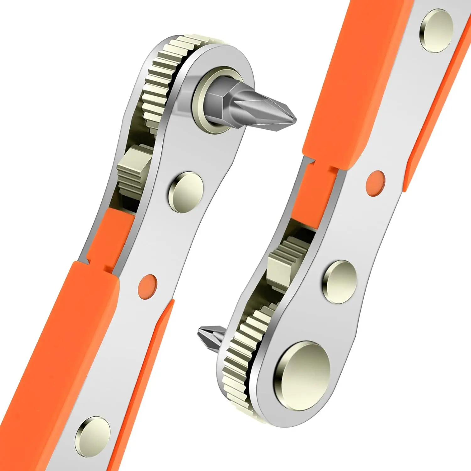 Mini Ratchet Wrench,Angle Screwdriver for Tight with 1/4" Drive High Offset Reversible Mini Ratchet Offset Screwdriver for Tight Areas 1 Pc Ratchet Wrench