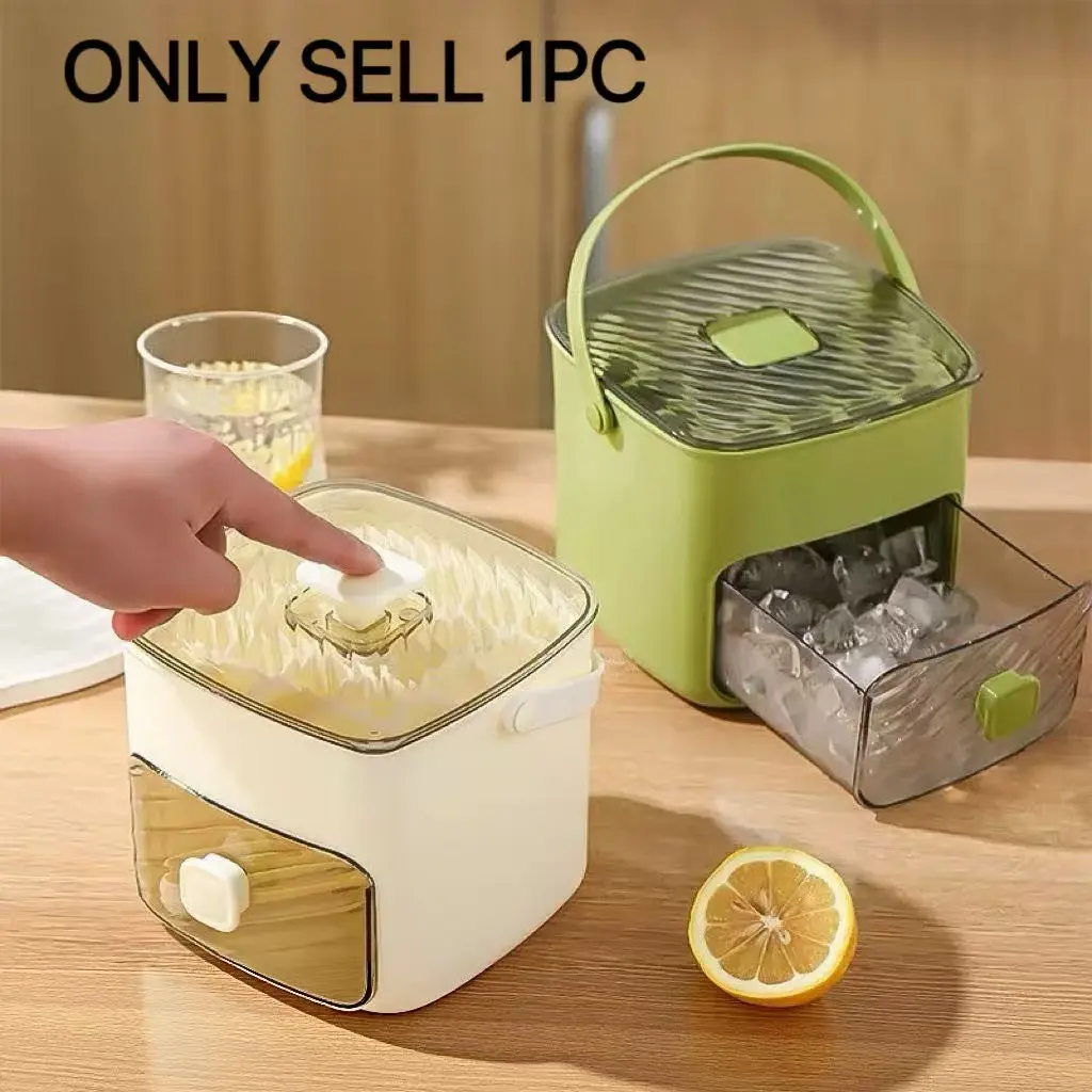 Double Layer Ice Cube Tray, 48 Slots, Easy Press Mold, Large Capacity, Food Grade Plastic, Refrigerator Compatible, Kitchen Essential