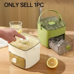 Double Layer Ice Cube Tray, 48 Slots, Easy Press Mold, Large Capacity, Food Grade Plastic, Refrigerator Compatible, Kitchen Essential