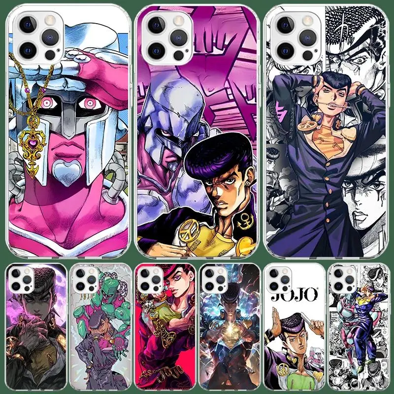 JoJo Adventure Higashikata Josuke Phone Case For iPhone 17 Promax 16 15 14 13 12 11 Pro Plus Air & Samsung Galaxy S26 S25 S24 S23 S22 EDGE Ultra Plus FE Anime lover Clear TPU Shockproof Protective Cover Gift For Birthday Thanksgiving Christmas