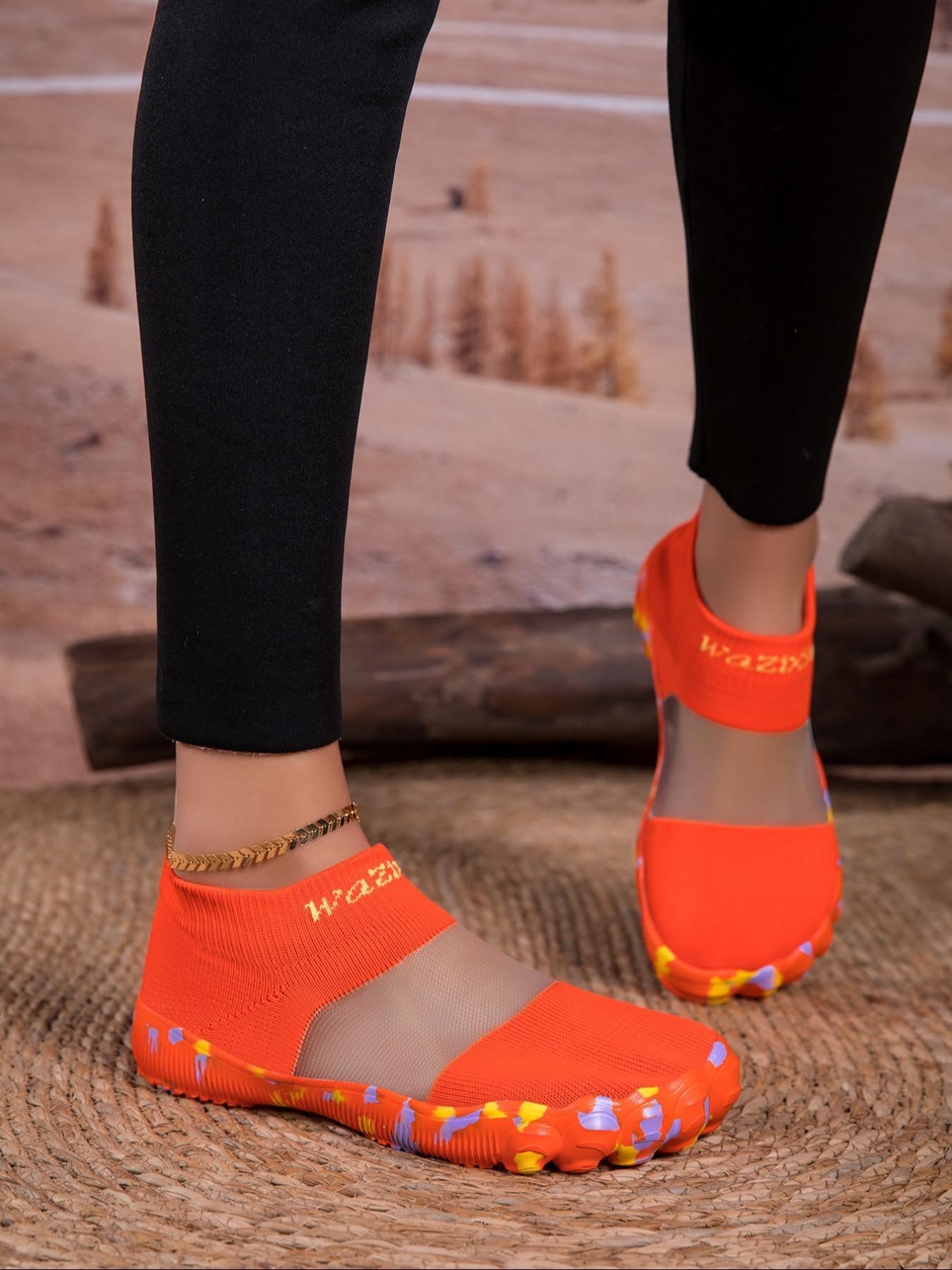 Unisex's Minimalist Sporty Slip on Sock Sneakers, Casual Breathable Comfortable Water Shoes, Barefoot Youth Womens Shoes for Beach Swimming, Watershoes, Lightweight Swim Shoes