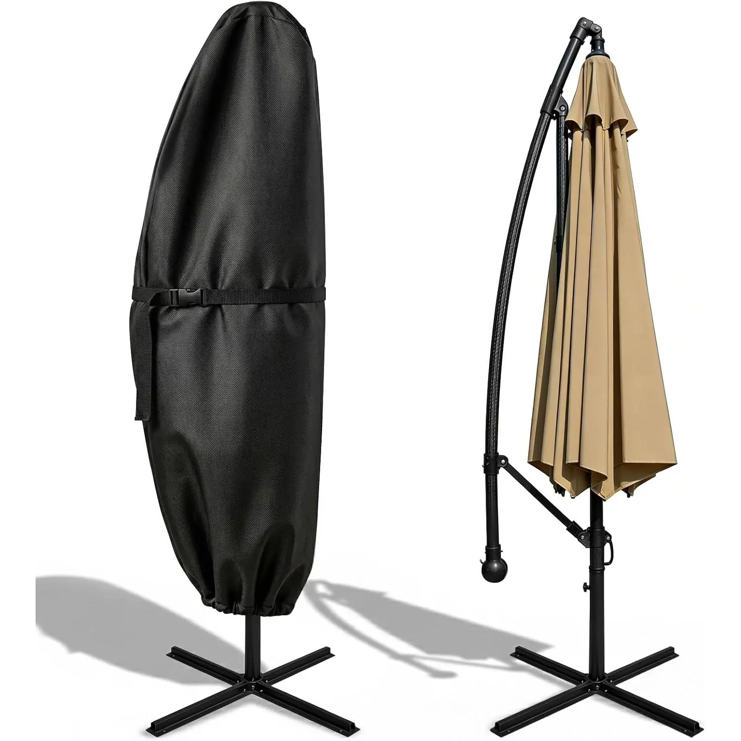 Patio Umbrella Cover for 7.5ft to 11.5ft Outdoor Cantilever Umbrella