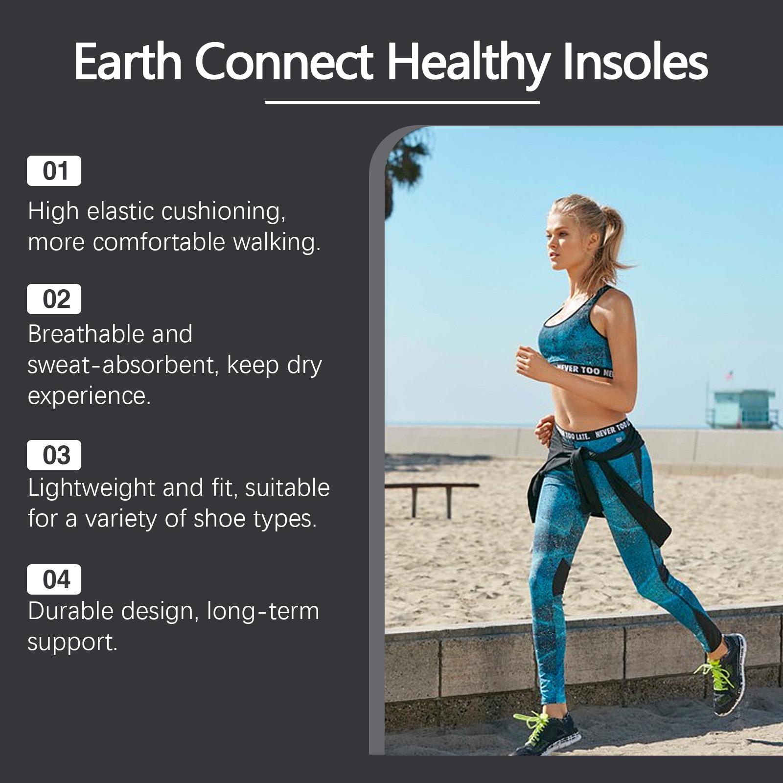 [Mother's Day Gifts]Houkea Soft Elastic Comfort Insoles for Outdoor Sports & Running, Foot Care Cushions for Pressure Relief