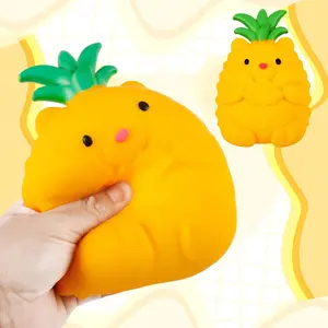 Extra Large Pineapple Bear Stress Relief Toy, Grape and Peach Series Squeeze Fun, Slow Rebound, Unisex Pressure Release Game