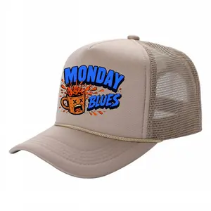 Dad Hat Baseball Cap Trucker Hat,Flat Heat Transfer Print,Mesh Back universal size ,Adjustable Snapback,Curved Brim,Unisex,Monday Blues,Exploding Coffee Cartoon,Funny Workweek Hat,Mens Hats,Beach Essentials,Gorras Premium,Quality Cap,Cap Collector