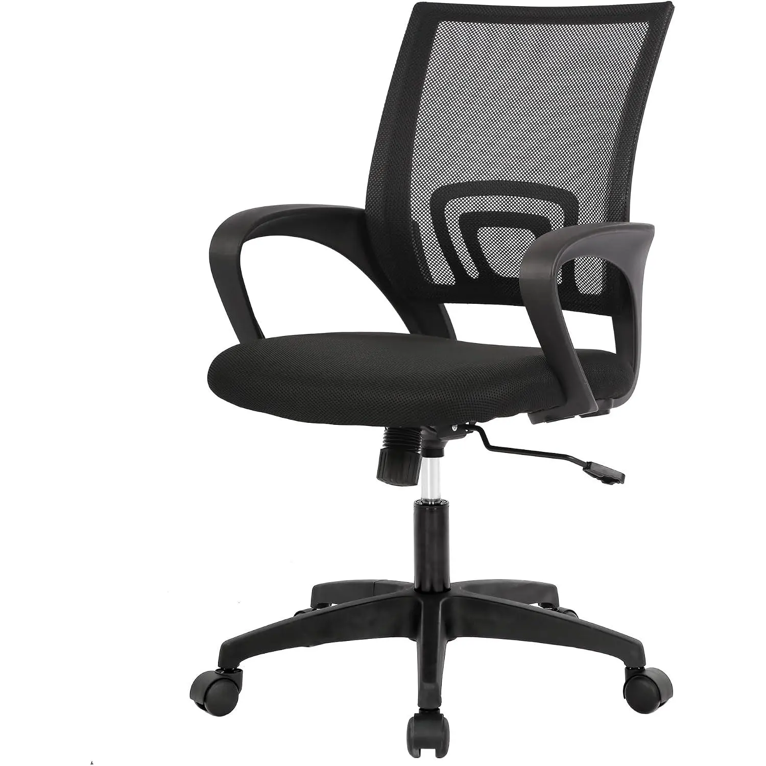 Home Office Chair Desk Computer Chair Adjustable Ergonomic Lumbar Support Armrest Executive with High Density Mesh 360 Degree Swivel Chair for Men Women Adults, Black