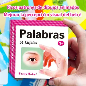 Spanish Flashcards for Kids, 54 Cards, Clear Images, Early Learning Tool, Master Basic Vocabulary, Enhance Spanish Skills, Home Education Essential