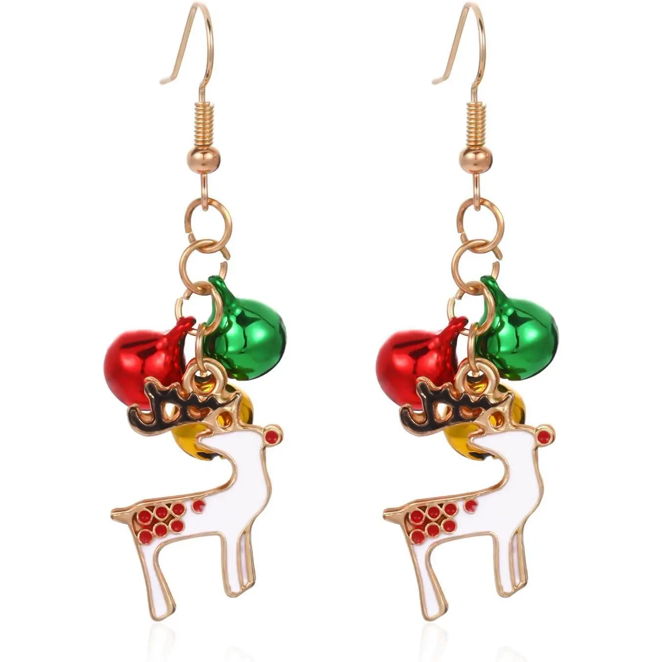 Christmas  Themed Earrings for Women Featuring  Drop Earrings in Styles of Xmas Tree Santa Claus Reindeer Candy Cane and   Party & Holiday