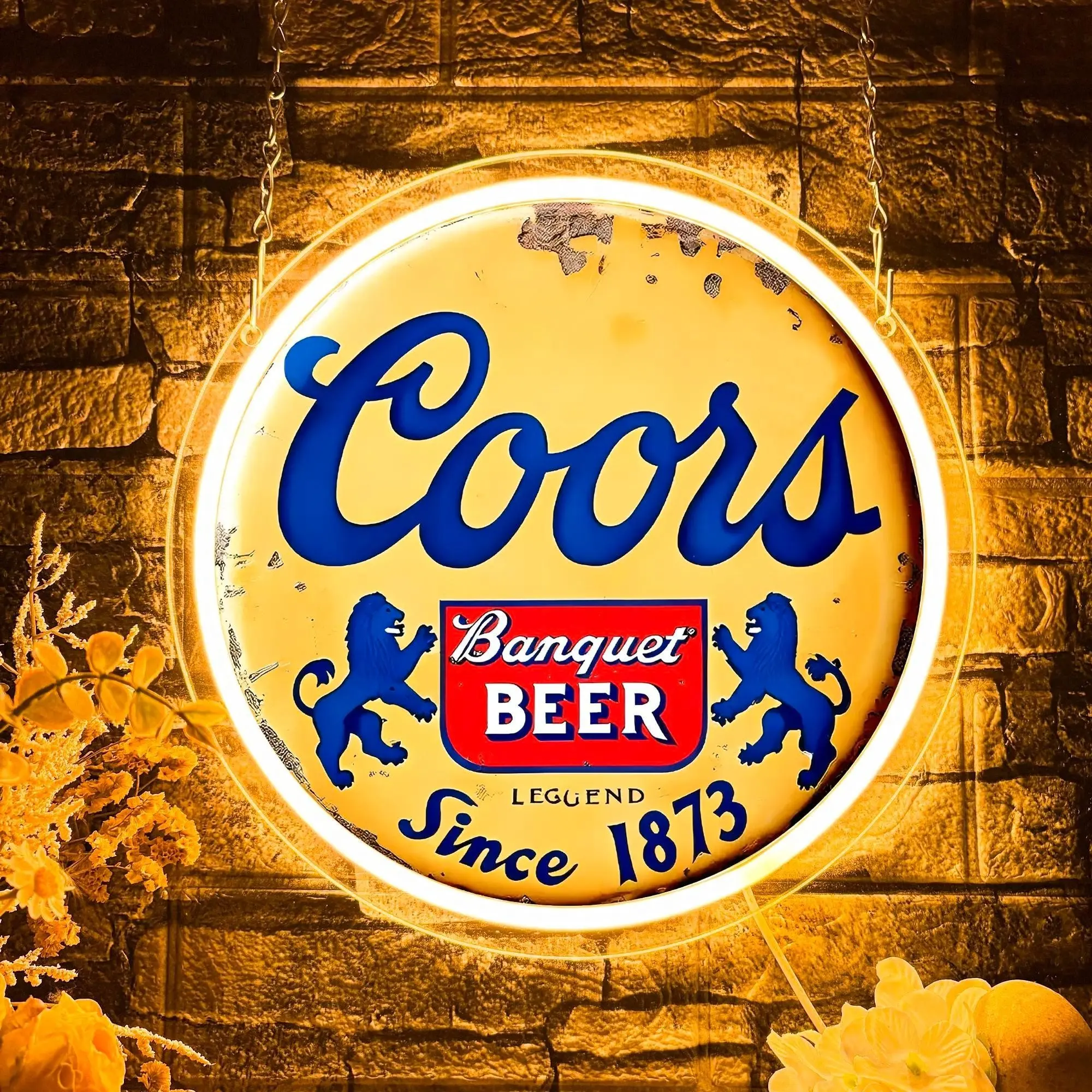 Beer Neon Wall Decor, Adjustable Fluorescent Sign, Perfect Gift for Beer Lovers, Enhances Man Cave and Game Room Atmosphere, Decorative Neon Sign