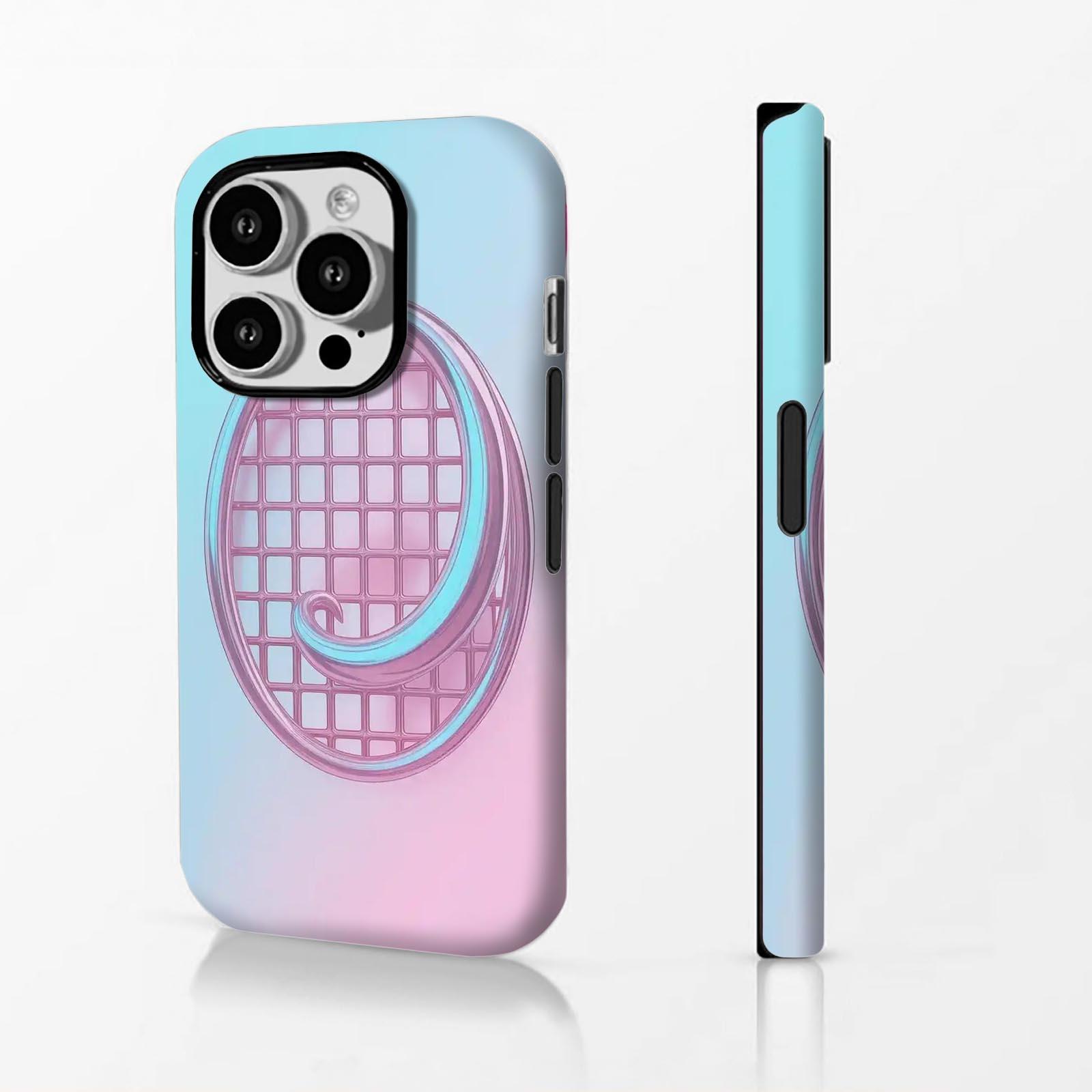 Grid, swirl, letter-J Soft And Hard Two-In-One Film Printed Full Pattern Case For IPhone 16 15 14 13 1211 Pro Max Plus Phone Case