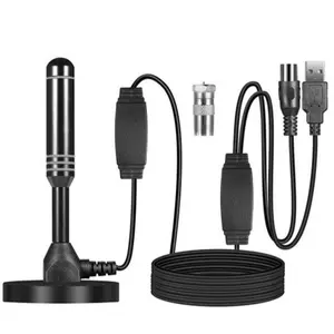 Ground Wave High Gain Digital TV Antenna, Pole Indoor Dtmb Home Suction Dvb-T Hdtv Antenna, Easy Installation, Reliable Signal Reception