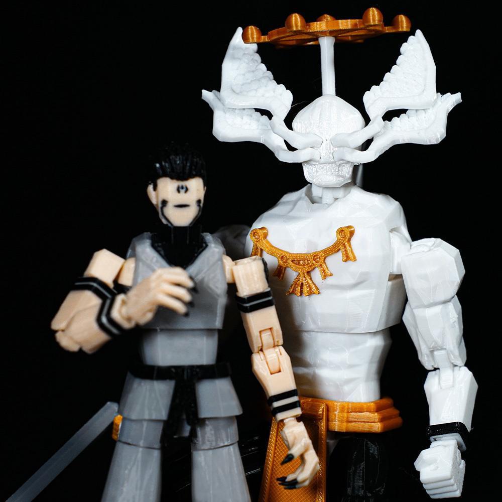 3D Printed Jujutsu Kaisen Ryomen Mahoraga Toys Action Figures Anime Multi-Jointed Shapeshift Mannequin Model Ornaments Gifts