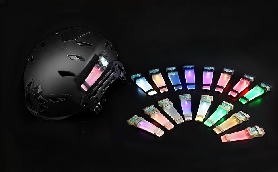 Tactical Helmet Light, Personal Identification Marker Survival Safety Signal Light with Constant/Strobe Task Lamp for Hunting Fishing Hiking Cycling Tactical Helmet Light, Personal Identification Marker Survival Safety Signal Light with Constant/Strobe Task Lamp for Hunting Fishing Hiking Cycling