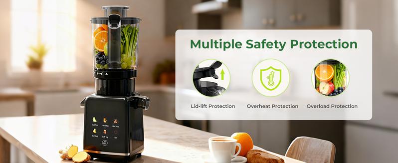 Kismile Cold Press Juicer Machine 4.4" Wide Feed Chute Slow Masticating Juicer for Whole Vegetables & Fruits High Juice Yield Easy to Assemble Clean One-touch Digital Color Control Panel Kismile Cold Press Juicer Machine 4.4" Wide Feed Chute Slow Masticating Juicer for Whole Vegetables & Fruits High Juice Yield Easy to Assemble Clean One-touch Digital Color Control Panel