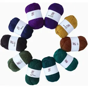 Yarn Set. Ten Large 50g Skeins.  1030 Yards. for  Knitting, Crochet  Craft Projects. (Midnight llection)